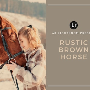 60 Lightroom Presets | Rustic Brown Horse | Horse Riding | Equestrian | Brown Horses | Desktop