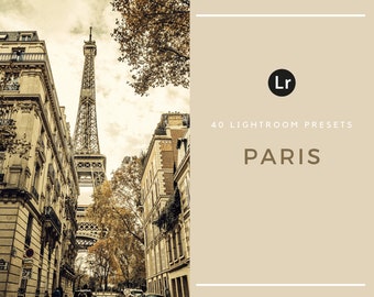Paris Lightroom Presets – Romantic Gold Aesthetic, Eiffel Tower Travel, Warm Dreamy France Presets
