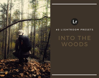 40 Forest Lightroom Presets – Moody Dark Green, Cinematic Nature Trees, Hiking Travel Presets (Desktop Only)