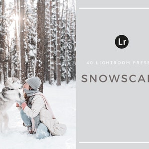 40 Lightroom Presets | Snowscape | Winter | Snow | Desktop | Christmas
