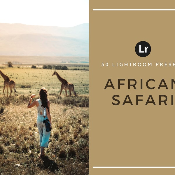 50 Lightroom Presets | Safari | Savanna | Wildlife | Animals | Africa | Desktop | African