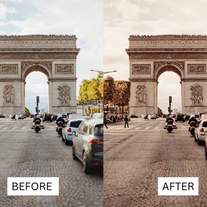 40 LUTs de París oscuro y melancólico / Corrección de color con estética de cine negro para Premiere Pro, CapCut y DaVinci Resolve / Paquete de LUTs cinematográficos de la Torre Eiffel imagen 6