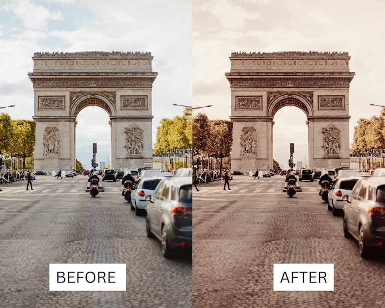 40 LUTs de París oscuro y melancólico / Corrección de color con estética de cine negro para Premiere Pro, CapCut y DaVinci Resolve / Paquete de LUTs cinematográficos de la Torre Eiffel imagen 6