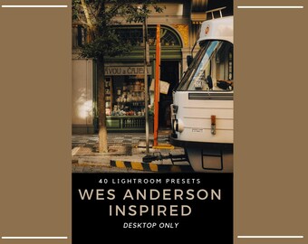 40 preajustes de Lightroom inspirados en Wes Anderson: filtros cinematográficos (solo para escritorio)