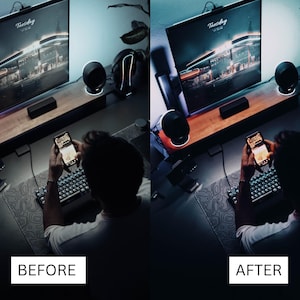 50 Streamer Gaming LUTs | Neon Purple RGB Color Grading for Twitch & YouTube | Premiere Pro, CapCut LUT Pack image 4