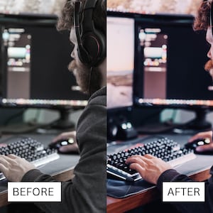 50 Streamer Gaming LUTs | Neon Purple RGB Color Grading for Twitch & YouTube | Premiere Pro, CapCut LUT Pack image 13