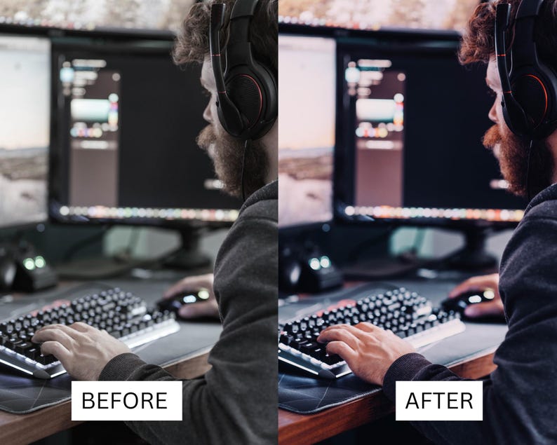 50 Streamer Gaming LUTs | Neon Purple RGB Color Grading for Twitch & YouTube | Premiere Pro, CapCut LUT Pack image 13