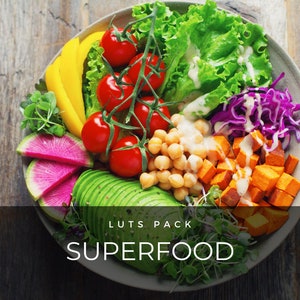 20 LUTS | Superfood | Salad | Video Editing | Video Presets | Video Filters | Premiere Pro | After Effects | Photoshop | Healthy Food