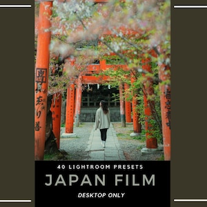 40 Lightroom-Presets für japanische Filmfotografie | Japanische Straßenfotografie | Reisen in Tokio | Kinoreifer Stil (nur für Desktop)