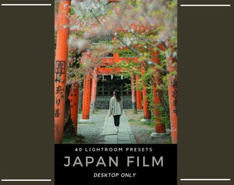 40 Japan Film Lightroom Presets | Japanese Street Photography | Tokyo Travel | Cinematic Movie Style (Desktop Only)