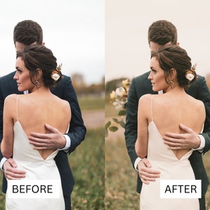 Bright & Airy Wedding LUTs | Soft Romantic Color Grading for Premiere Pro, CapCut, DaVinci Resolve | Outdoor Film Look Presets image 3