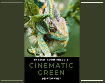 40 Cinematic Green Lightroom Presets – Cinematic, Nature Landscape, Travel Presets (Desktop Only)