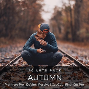 40 Autumn LUTs Pack | Orange Brown Cinematic Color Grading for Premiere Pro, CapCut & DaVinci Resolve | Fall Foliage Film Look
