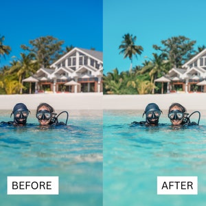 40 Malediven Kinetische LUTs | Tropical Ocean Blue Color Grading für CapCut, Premiere Pro, DaVinci Relösung | Reisen & Luxusresort LUT Pack Bild 2