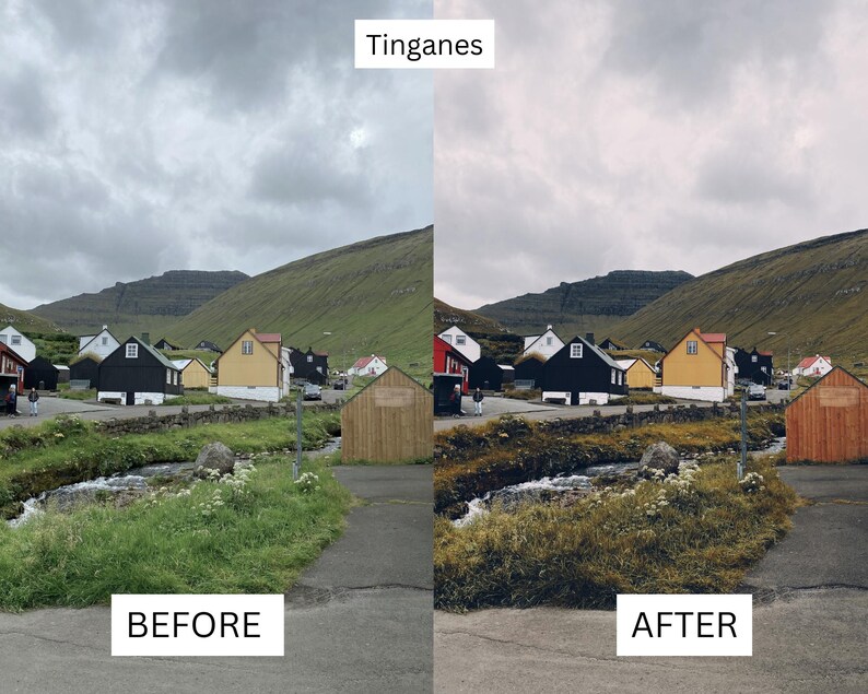 40 Faroe Islands LUTs | Nordic Cinematic Landscape Color Grading for Premiere Pro, CapCut & DaVinci Resolve | Moody Travel Film Look image 8