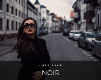 50 LUTS | Noir | Black | Fashion | Filmic Tones | Moody | Premiere Pro | After Effects | Photoshop | Video Presets | Editing | Filters