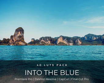 40 Tropical Ocean LUTs | Blue Sea Beach Color Grading for CapCut, Premiere Pro & DaVinci Resolve | Summer Travel Video LUT Pack