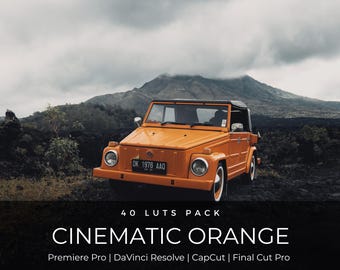 40 Cinematic Teal and Orange LUTs | Movie Style Color Grading Pack for Premiere Pro, CapCut & DaVinci Resolve | Filmmaker LUT Pack