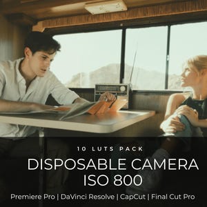 10 Disposable Camera LUTs ISO 800 | Film Look Color Grading for Premiere Pro, CapCut & DaVinci Resolve | Vintage 35mm Aesthetic