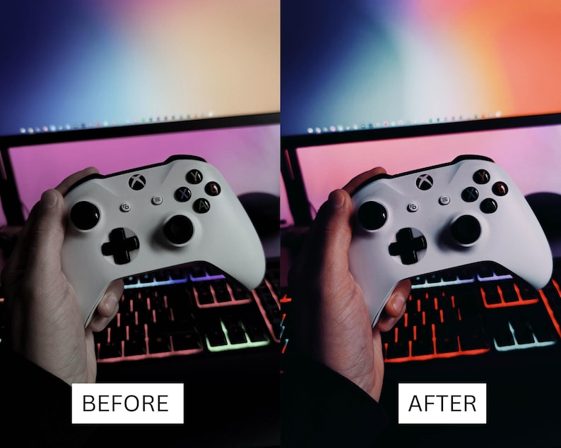 50 Streamer Gaming LUTs | Neon Purple RGB Color Grading for Twitch & YouTube | Premiere Pro, CapCut LUT Pack image 20