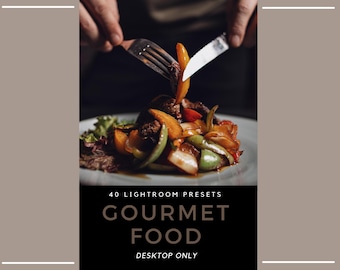 40 Gourmet Food Photography Lightroom Presets | Dessert (Desktop Only)
