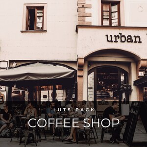 40 LUTS | Coffee Shop | Barista | Cafe | Video Presets | Video Filters | Video Editing | After Effects | Premiere Pro | Photoshop