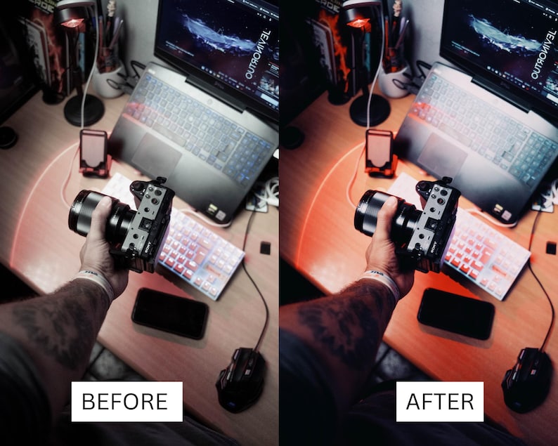 50 Streamer Gaming LUTs | Neon Purple RGB Color Grading for Twitch & YouTube | Premiere Pro, CapCut LUT Pack image 9