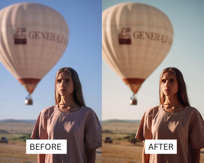 40 Cappadocia Cinematic LUTs | Golden Hour & Sunrise Color Grading for Premiere Pro, CapCut, DaVinci Resolve | Hot Air Balloon Film Look image 6