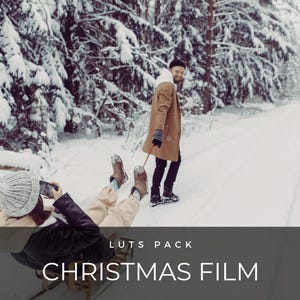 40 LUTS | Christmas Film | Winter | Snow | Holiday | Festive Season | Premiere Pro | Photoshop | After Effects | Video Presets | Filters
