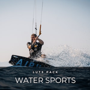 20 LUTS | Sporty wodne | Fale | Premiere Pro | Presety wideo | Filtry | Photoshop | After Effects | Surfing | Windsurfing | Kitesurfing