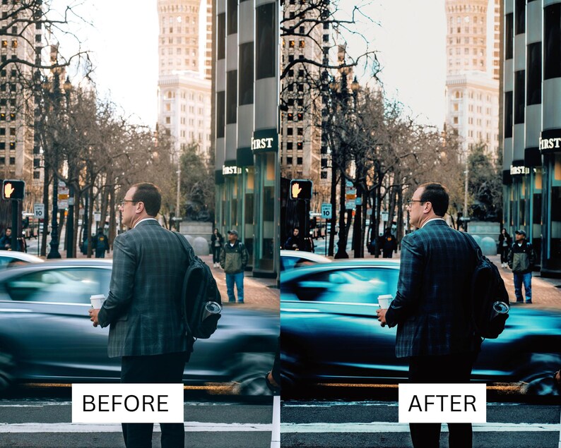 60 LUTs de ciudad cinematográfica / Paquete de corrección de color urbano en tonos verde azulado y naranja para Premiere Pro, CapCut y DaVinci Resolve. imagen 13