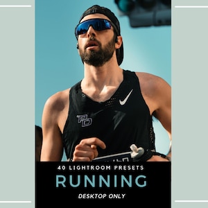 40 Running Lightroom Presets | Marathon, Road Running & Athlete Fitness Photo Editing | Cinematic Sports Workout (Desktop Only)