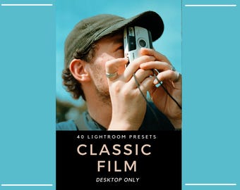 40 Classic Film Lightroom Presets – Kodak Fuji Inspired Vintage Analog Filters (Desktop Only)