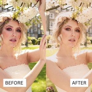 Bright & Airy Wedding LUTs | Soft Romantic Color Grading for Premiere Pro, CapCut, DaVinci Resolve | Outdoor Film Look Presets image 5