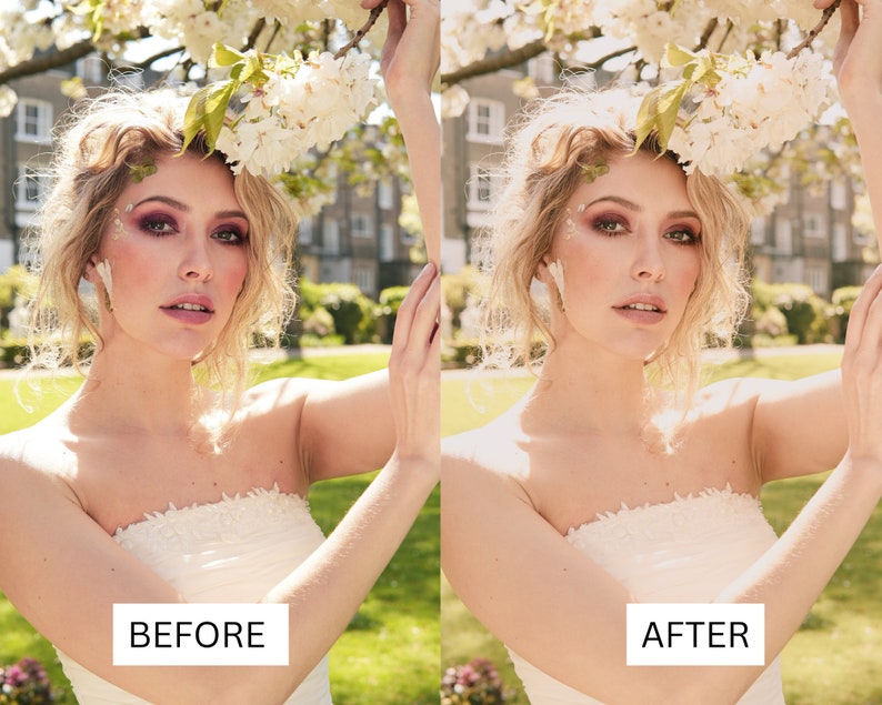 Bright & Airy Wedding LUTs | Soft Romantic Color Grading for Premiere Pro, CapCut, DaVinci Resolve | Outdoor Film Look Presets image 5