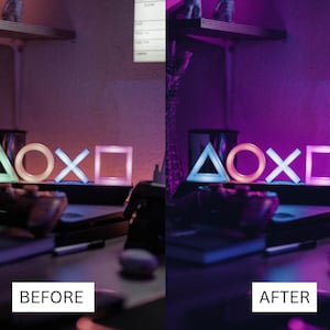 50 Streamer Gaming LUTs | Neon Purple RGB Color Grading for Twitch & YouTube | Premiere Pro, CapCut LUT Pack image 17