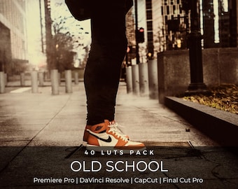 40 Old School Golden LUTs | Urban Streetwear Cinematic Color Grading for Premiere Pro, CapCut & DaVinci Resolve