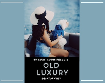 40 Old Luxury Lightroom Presets – Vintage Film,  Nostalgic Fashion, Old Money (Desktop Only)