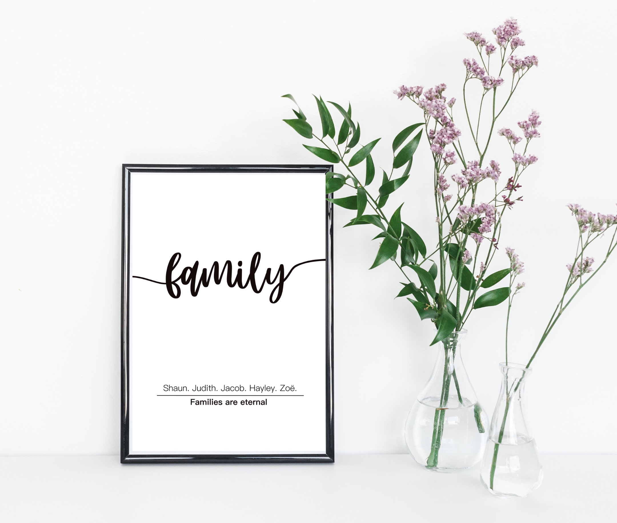 Personalized Families Are Eternal LDS Print LDS Mormon Etsy