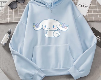 HSGRSSGF Hello Kitty Cute Cat and Apple Hoodie Sweatshirts for Women Hoodie Casual Hooded Sweashirt Pullover with Pockets