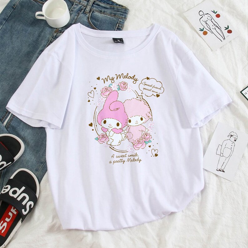 Kuromi My Melody T shirt Kuromi My Melody Hoodie Angel Etsy