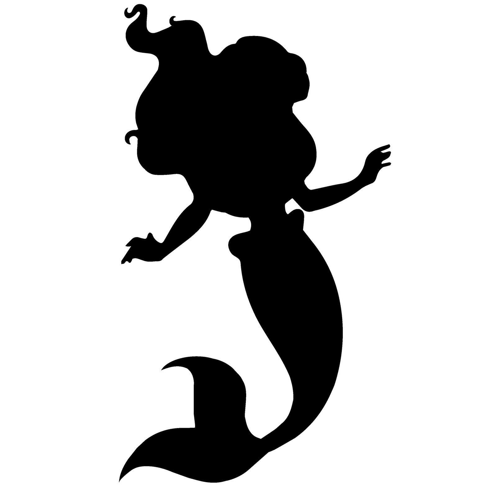 Meerjungfrau Svg Meerjungfrau Silhouette Set von 4