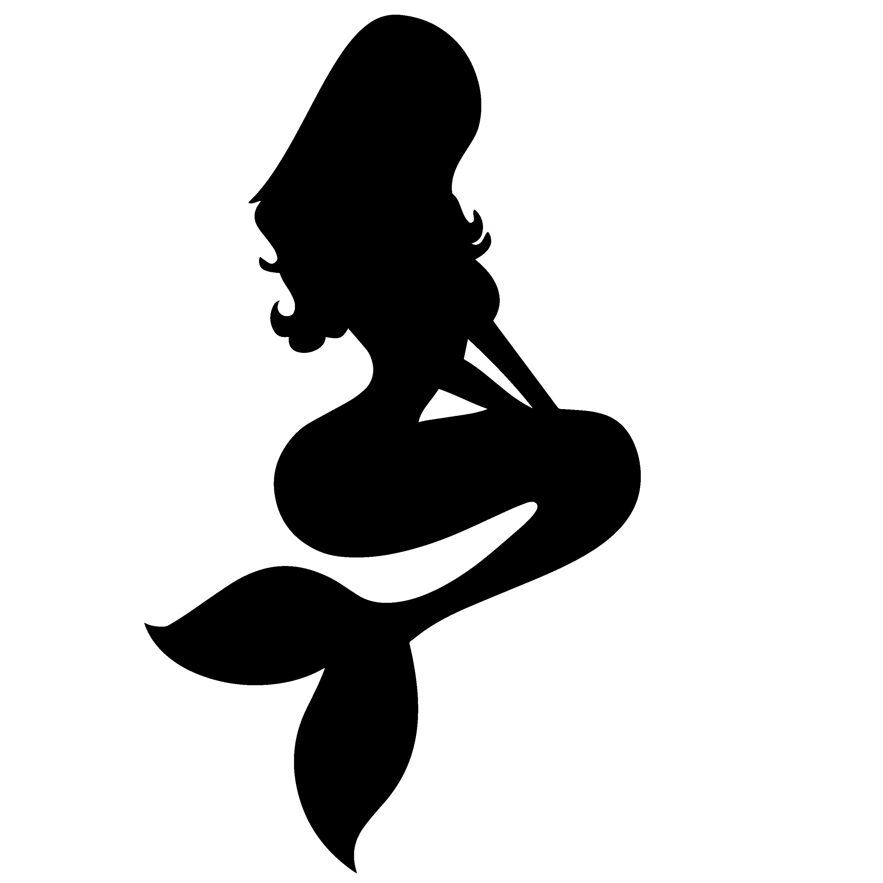 Meerjungfrau Svg Meerjungfrau Silhouette Set von 4
