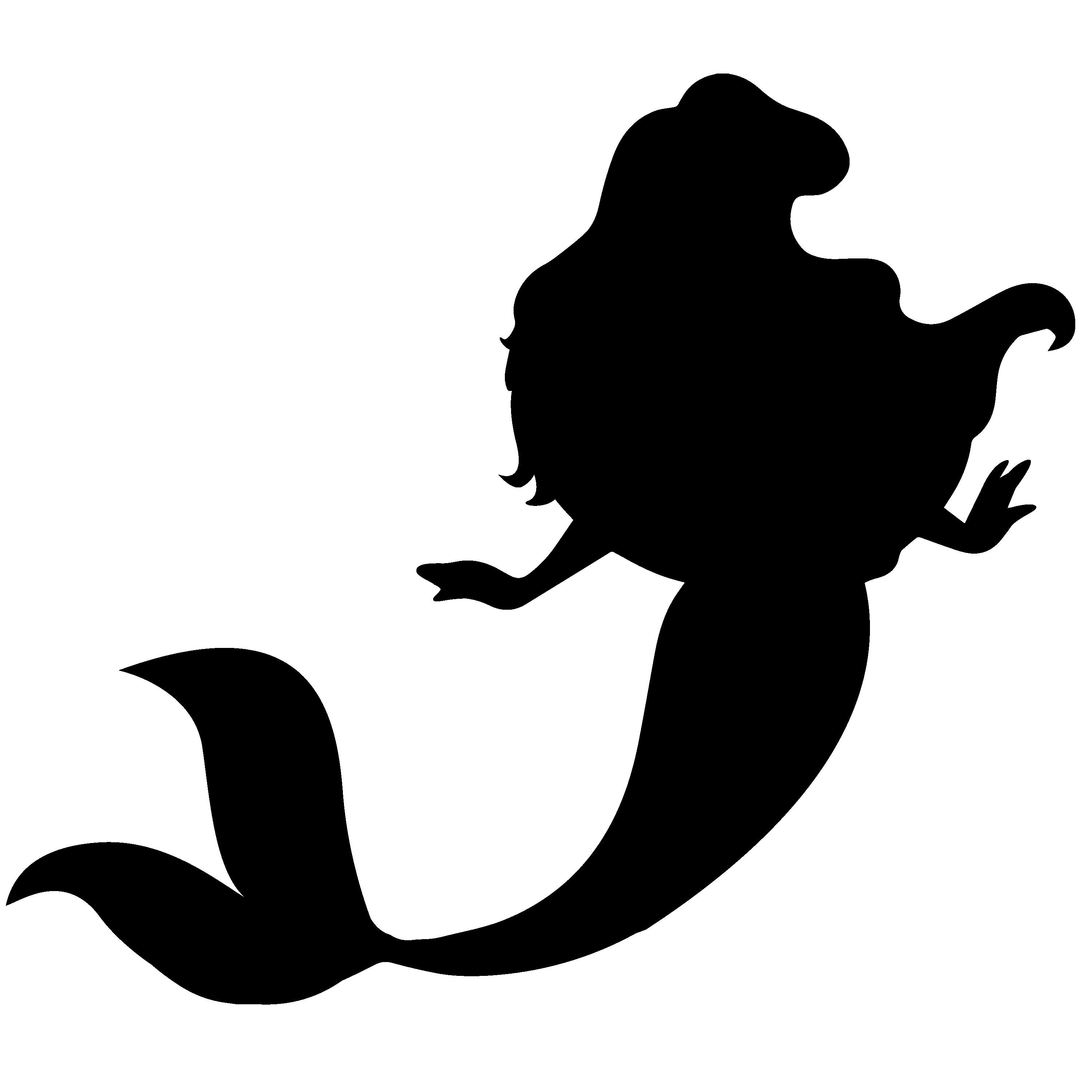 Meerjungfrau Svg Meerjungfrau Silhouette Set von 4
