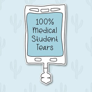 Medical School Sticker, Future Doctor Sticker, Med Student Stickers, Pre-Med Stickers, Doctor Stickers, Medical School Gift, Healthcare