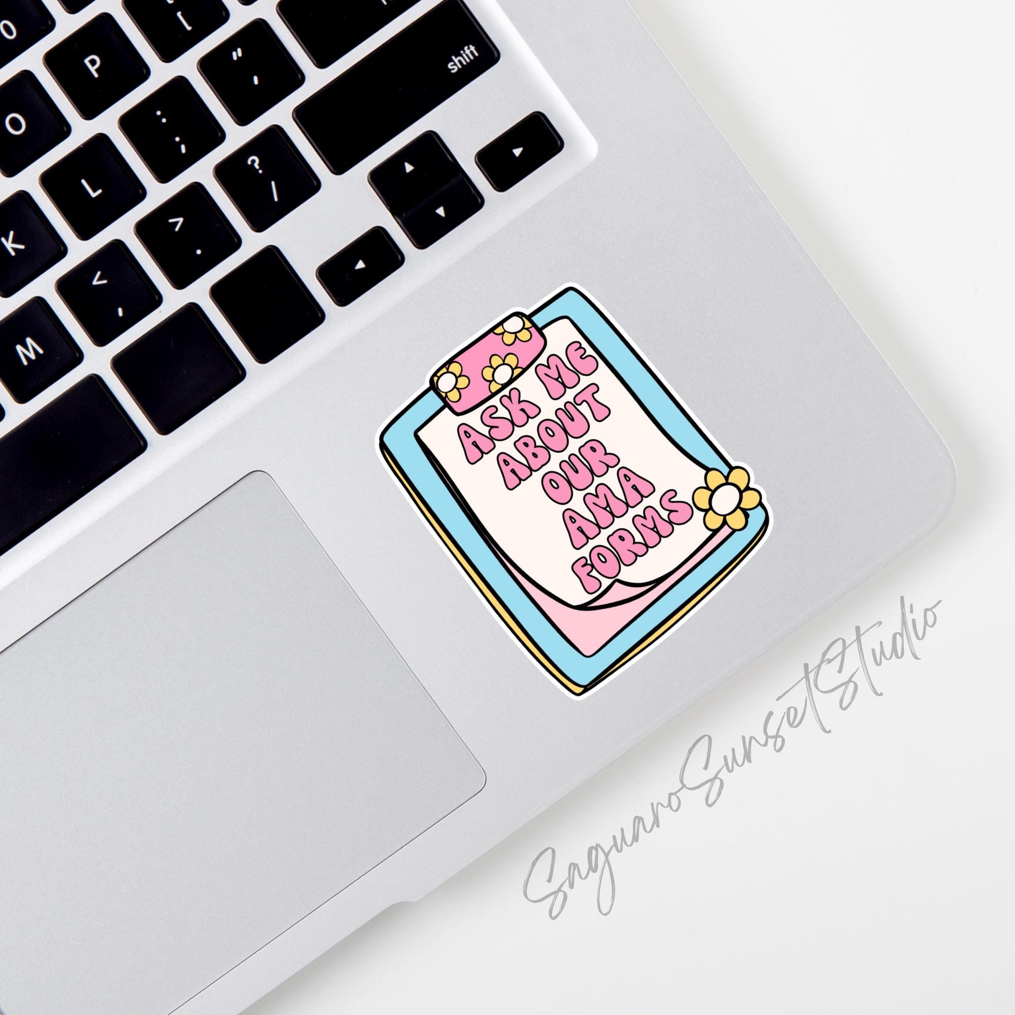 Ask Me About Our AMA Forms Sticker, Funny Paramedic Sticker, Nurse ...