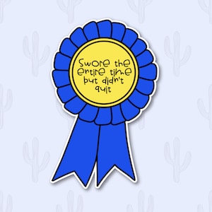 Award Stickers, Swear Stickers, Adult Stickers Funny, Motivational Sticker, Mental Health Sticker, Positive Sticker, Birthday Gift for Wife