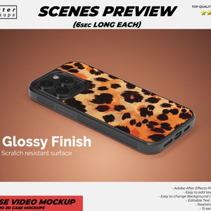 iPhone 14 Pro 2D Case Video Mockup, Sublimation iPhone 14 Case Mock Up 2D Case Mockup 2D Case Mockup 2D Case Mockup, Phone Case 2D template image 6