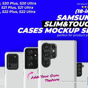 All Samsung Tough & Snap Cases Mockups, Samsung S22 Case Mockup, S21 Case Mockup, S20 Case Tough Case Mockup, Snap Case template Sublimation