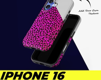 Maqueta de funda para iPhone 16: Plantilla PSD de funda resistente y a presión